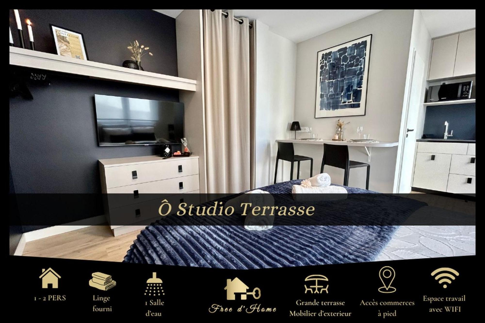 O Studio Terrasse - Centre Ville De Lorient - Gare 外观 照片